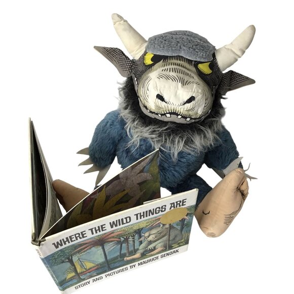 1980s Where the Wild Things Are Plush Stuffed Monster 25th Book FAO Ltd Ed VBC - Picture 1 of 16